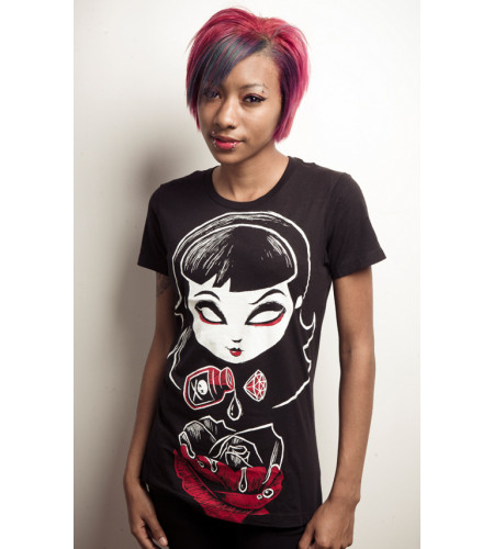 Deadly rose - T-shirt femme gothic - Akumu Ink