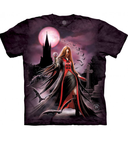 boutique tee shirt gothique dark fantasy pretresse blood moon artiste anne stokes the mountain