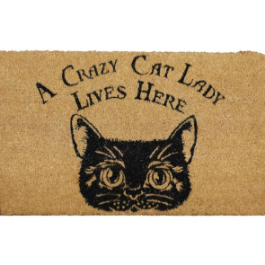 Crazy Cat Lady - Paillasson - Déco chat - 75x45cm