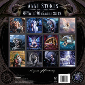 Anne Stokes - Calendrier 2019 - Fée Elfe Fantasy Gothic