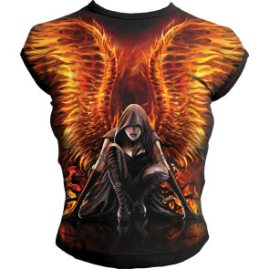 Flaming angel - T-shirt femme - Fantasy