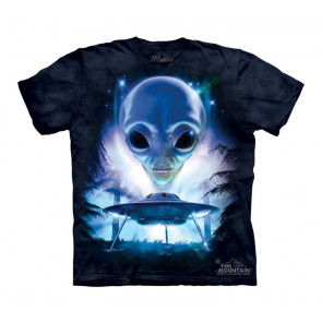 Just visiting - T-shirt enfant - Extra terrestre soucoupe volante Alien 