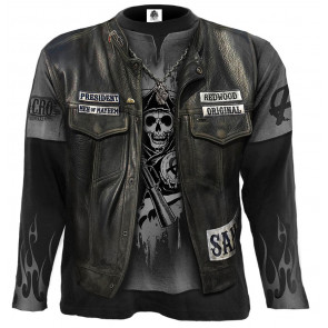 Boutique merch serie tv sons of anarchy tee shirt manches longues jax