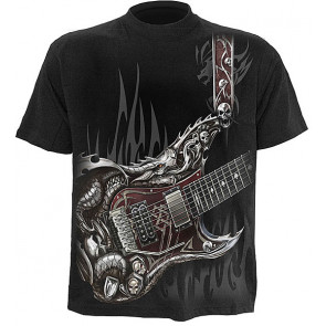 t-shirt rock air guitare