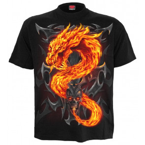 boutique vente tee shirts de dragon - FIRE DRAGON - Spiral