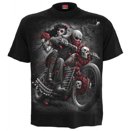 Tee-shirt squelette moto motard - Homme - Spiral - Dottd bikers